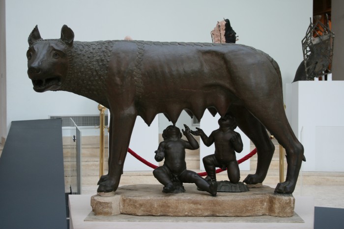 Die kapitolinische Wölfin mit Romulus und Remus, Kapitolinische Museen